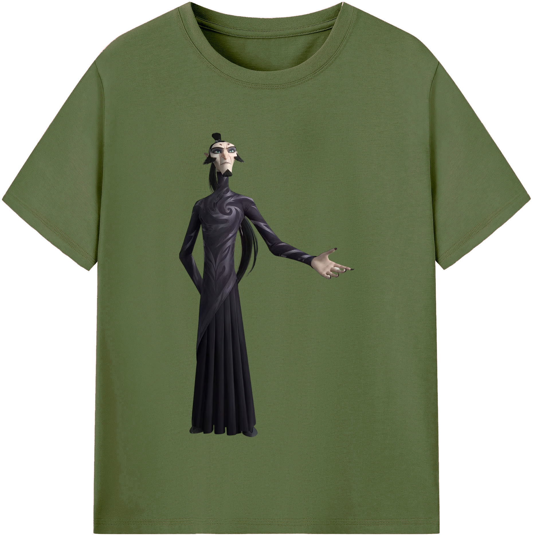 （画像用） Ne Zha 2 ナタ 魔童の大暴れ 綿100％半袖Tシャツ（フロントプリント）